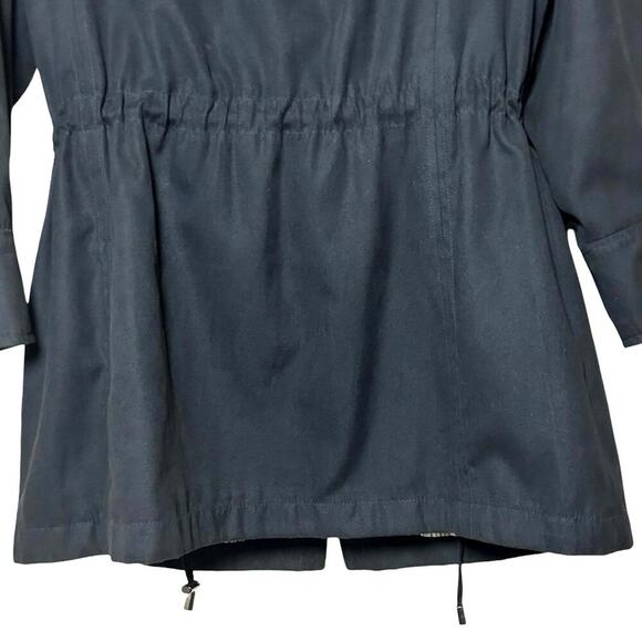 London Fog Women’s Water Resistant Hooded Raincoat Black Size Large - Picture 7 of 9